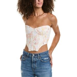 NWT Bardot Lila Bustier Strapless Top Large